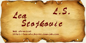 Lea Stojković vizit kartica